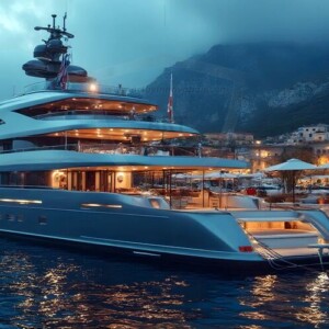 AI-generated yacht art - superyachts, sailing yachts, classic Riva runabouts. Photorealistic UHD marine wallpapers by Art by Innovation.