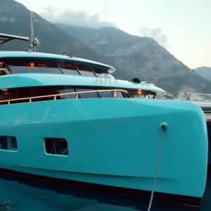 AI-generated yacht art - superyachts, sailing yachts, classic Riva runabouts. Photorealistic UHD marine wallpapers by Art by Innovation.