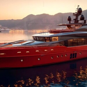 AI-generated yacht art - superyachts, sailing yachts, classic Riva runabouts. Photorealistic UHD marine wallpapers by Art by Innovation.