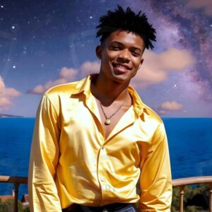 AI-generated Golden City Young Men — beautiful handsome young men in their teens and 20s on balconies overlooking a majestic golden heavenly city. 349 images by Jeff Dupler.