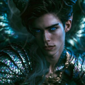AI-generated hot sexy male demon art handsome succubus demons with dark wings emerging from the ruins of hell. Dark & Legendary Collection. 240+ images by Jeff Dupler.