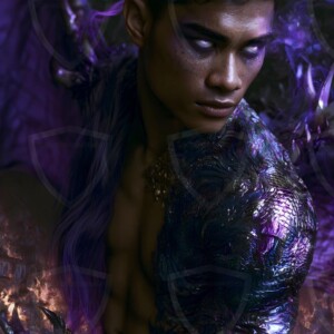 AI-generated hot sexy male demon art handsome succubus demons with dark wings emerging from the ruins of hell. Dark & Legendary Collection. 240+ images by Jeff Dupler.