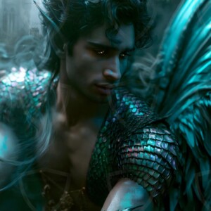 AI-generated hot sexy male demon art handsome succubus demons with dark wings emerging from the ruins of hell. Dark & Legendary Collection. 240+ images by Jeff Dupler.