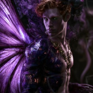 AI-generated hot sexy male demon art handsome succubus demons with dark wings emerging from the ruins of hell. Dark & Legendary Collection. 240+ images by Jeff Dupler.