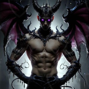 AI-generated hot sexy male demon art — handsome succubus demons with dark wings emerging from the ruins of hell. Dark & Legendary Collection. 240+ images by Jeff Dupler.