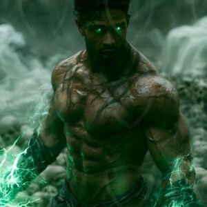 Discover AI-generated elemental mage art handsome male fire, ice, lightning, and earth mages wielding raw magical power in stunning fantasy battle scenes. UHD digital art.