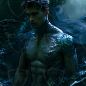 Discover AI-generated elemental mage art handsome male fire, ice, lightning, and earth mages wielding raw magical power in stunning fantasy battle scenes. UHD digital art.