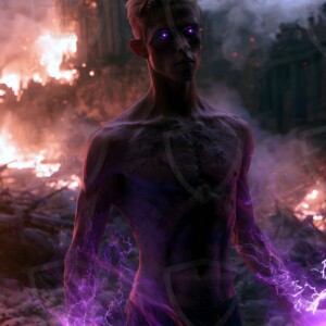 Discover AI-generated elemental mage art handsome male fire, ice, lightning, and earth mages wielding raw magical power in stunning fantasy battle scenes. UHD digital art.