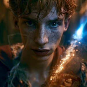 AI-generated wizards of the lion house handsome shirtless mages of the wizard academy conjuring great white lions in cinematic UHD fantasy art.