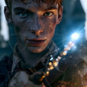 AI-generated wizards of the lion house handsome shirtless mages of the wizard academy conjuring great white lions in cinematic UHD fantasy art.