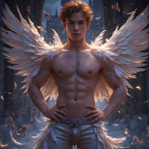 AI male art photos with a fantastical atmosphere. Imagine a Hogwarts School of Witchcraft student, from the Harry Potter series, a handsome, beautiful, and attractive, shirtless young teenage boy, standing firm against a threat. With a detailed Hogwarts castle background, casting a powerful spell, conjuring creatures based on their assigned house crest. From Demonic snakes, powerful lions, fierce badgers, or a murder of Crows. Dementors floating ominously in a cloudy sky, and sparks, shadows, and cinematic lighting, offering an otherworldly vibe.