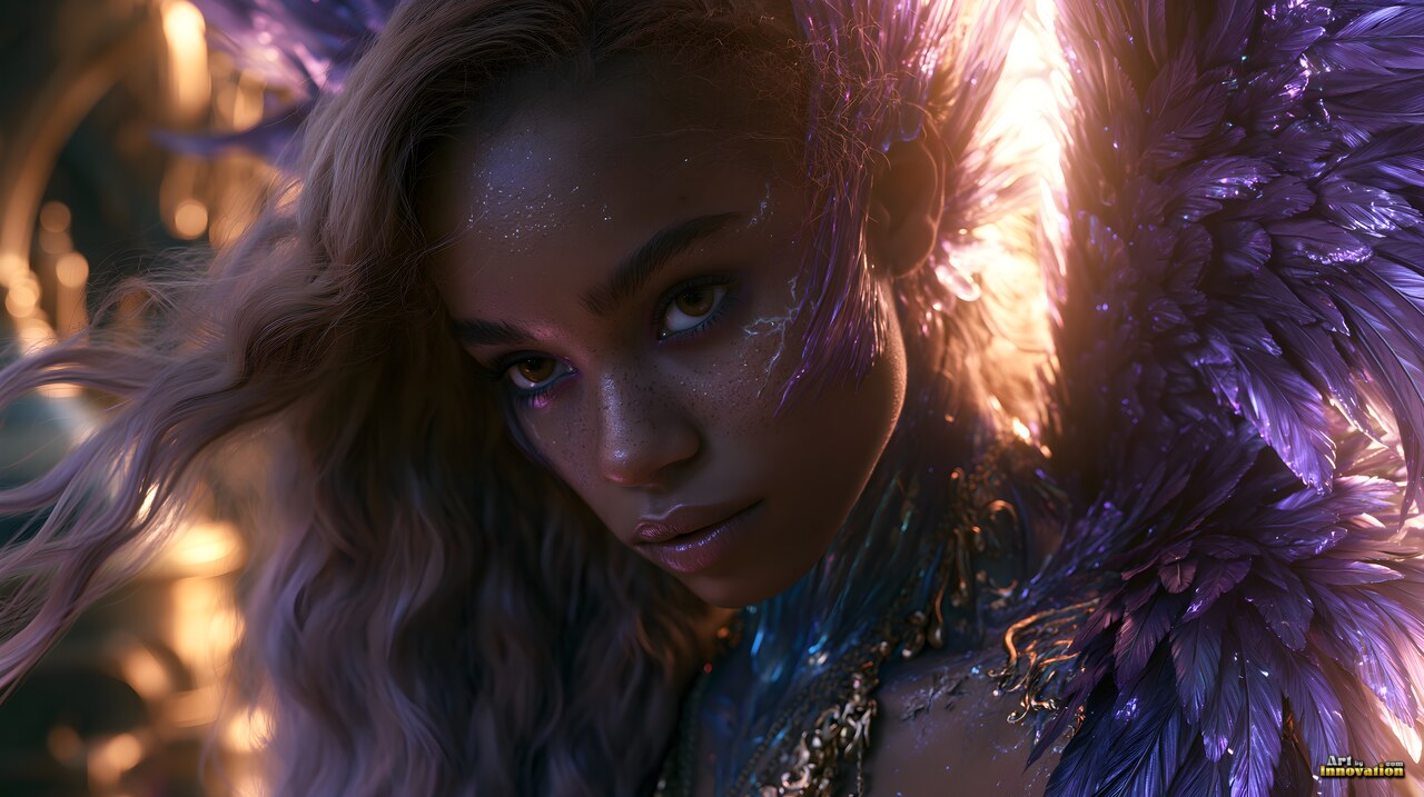 Dreaming of Angels – AI Fantasy Female Art
