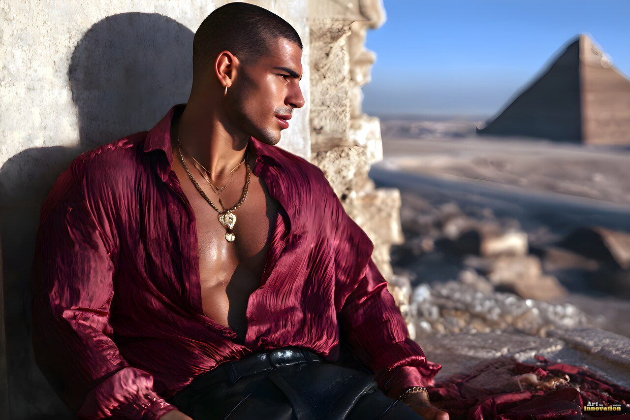 Around the World Gallery – Men of Egypt – AI Art
