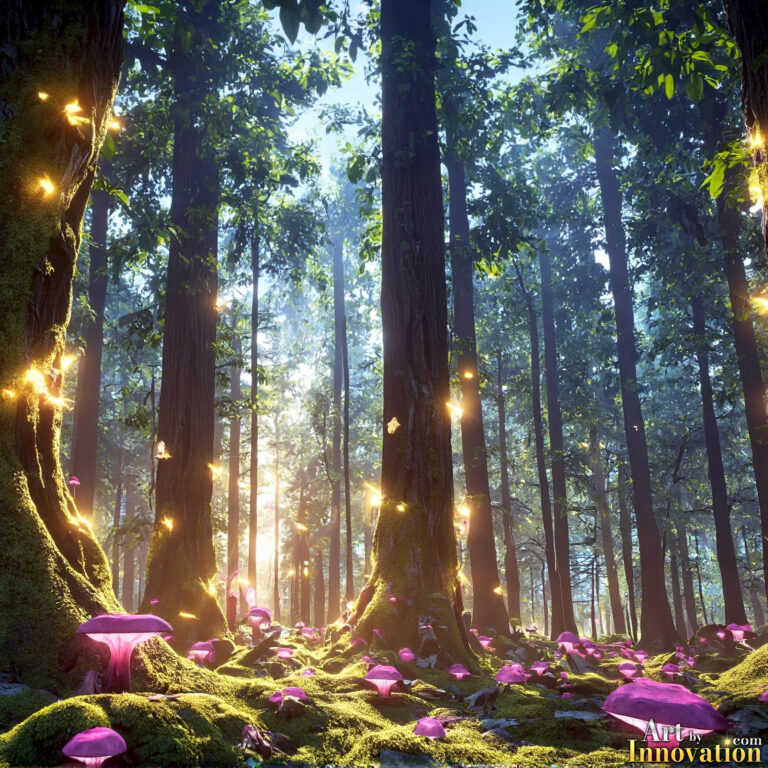 Mystical Enchanted Woodlands Fantasy Art