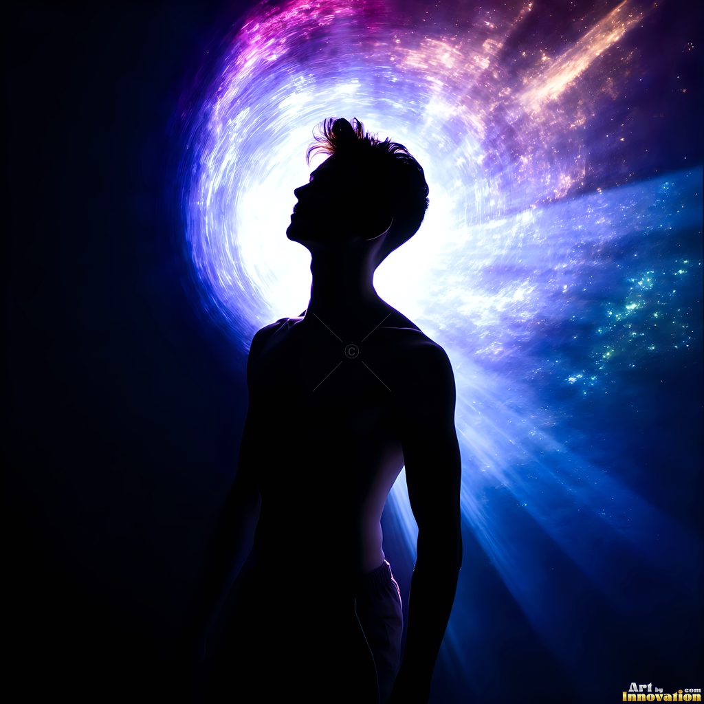 Men Enveloped by Color - AI Abstract Art | Art by Innovation