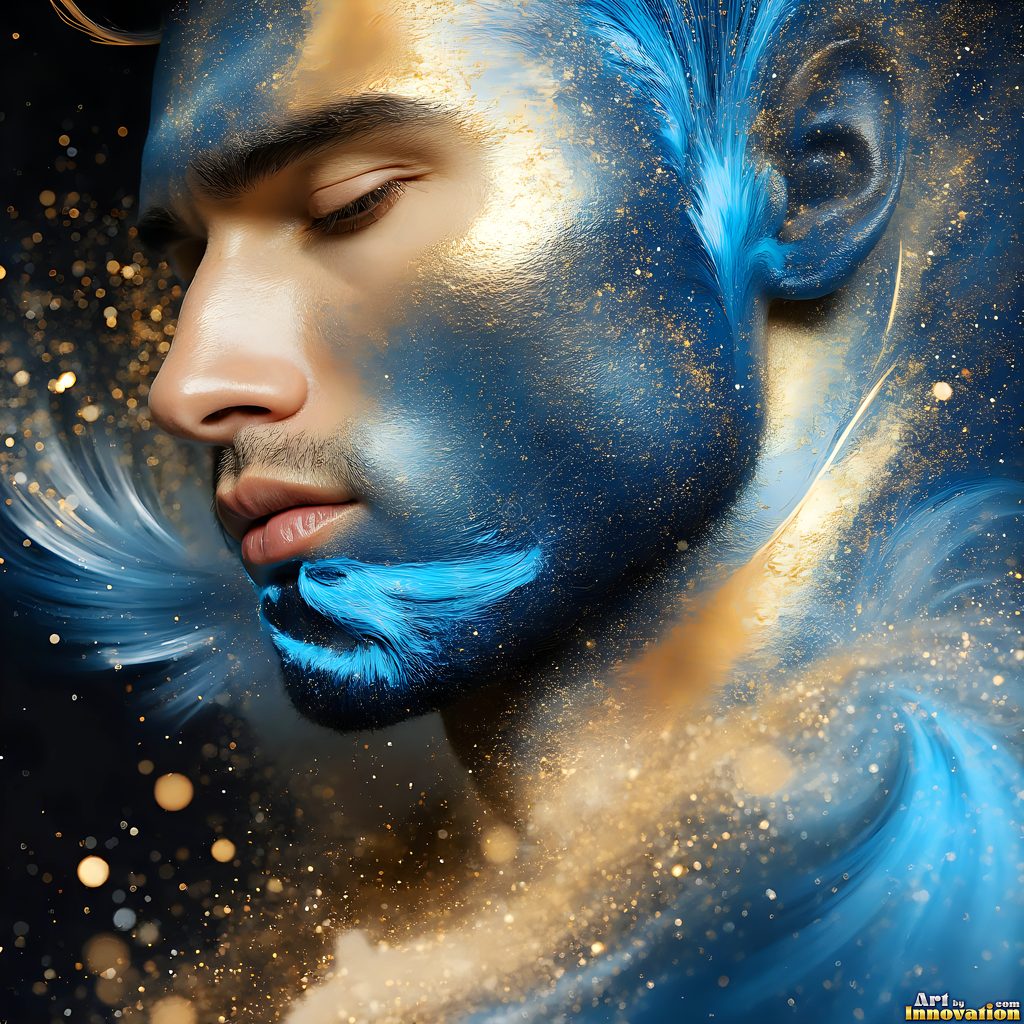 Men Enveloped by Color - AI Abstract Art | Art by Innovation
