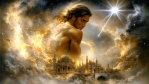 Spirits in the City of Gold – AI Art