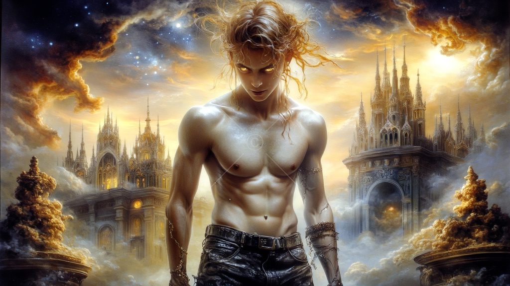 Spirits in the City of Gold - AI Art