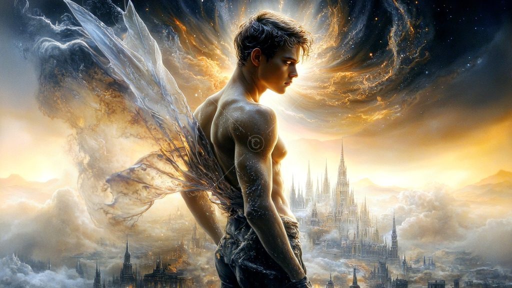 Spirits in the City of Gold - AI Art