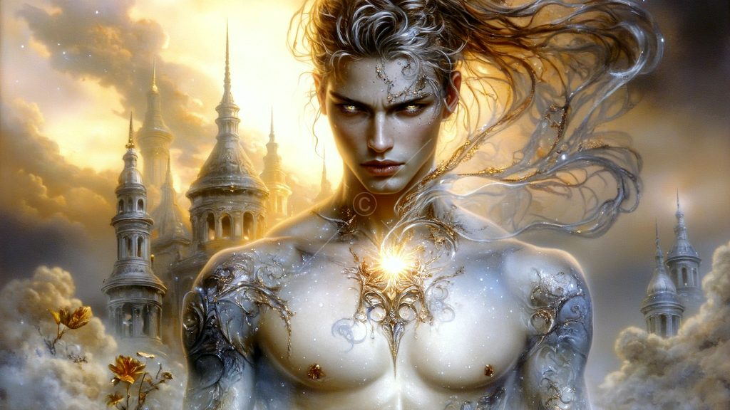 Spirits in the City of Gold - AI Art
