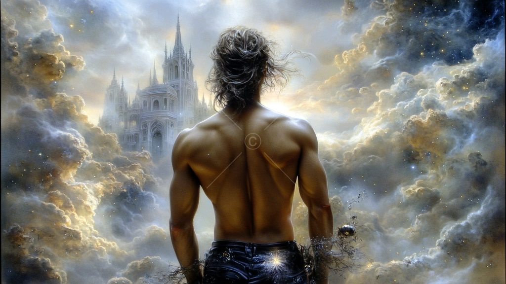 Spirits in the City of Gold - AI Art