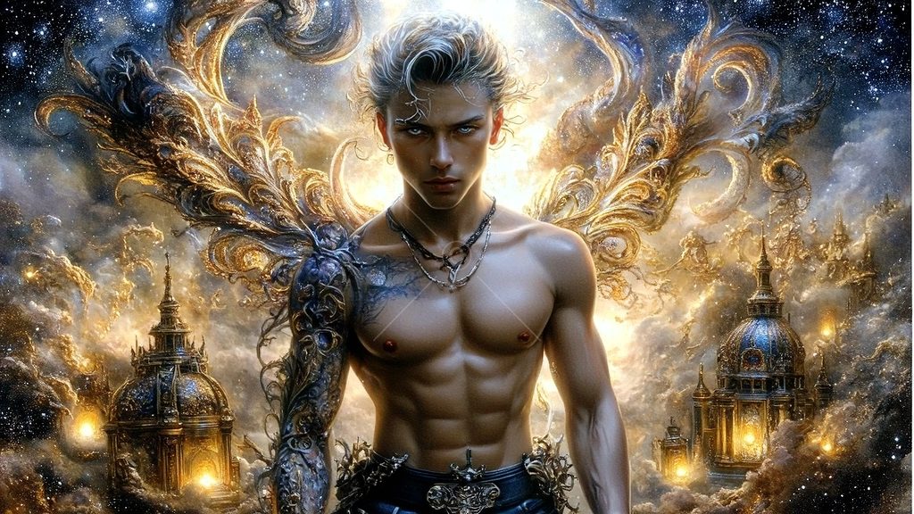 Spirits in the City of Gold - AI Art