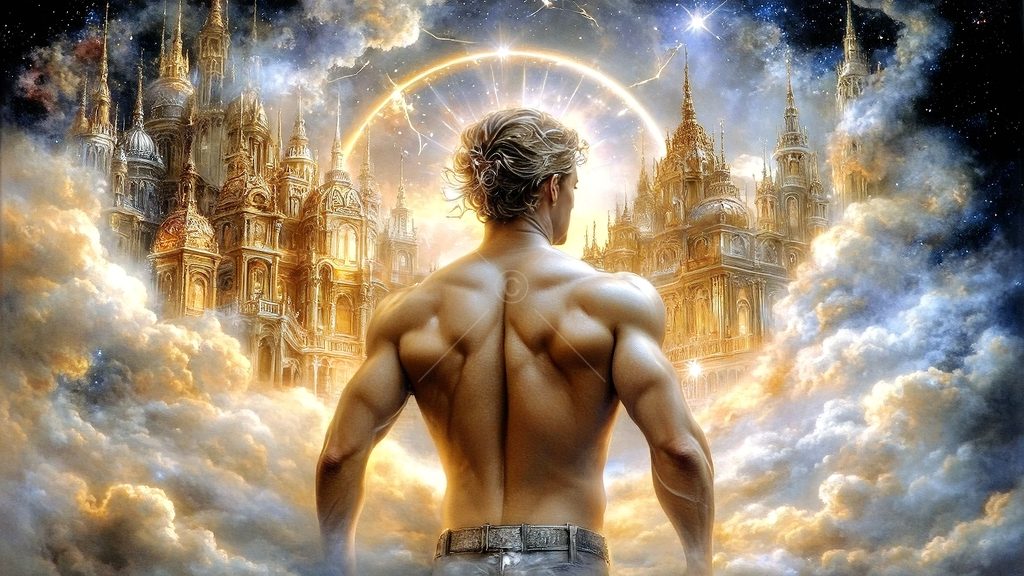 Spirits in the City of Gold - AI Art