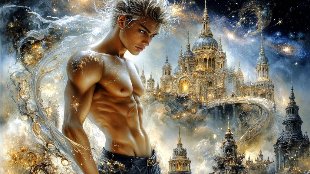 Spirits in the City of Gold - AI Art