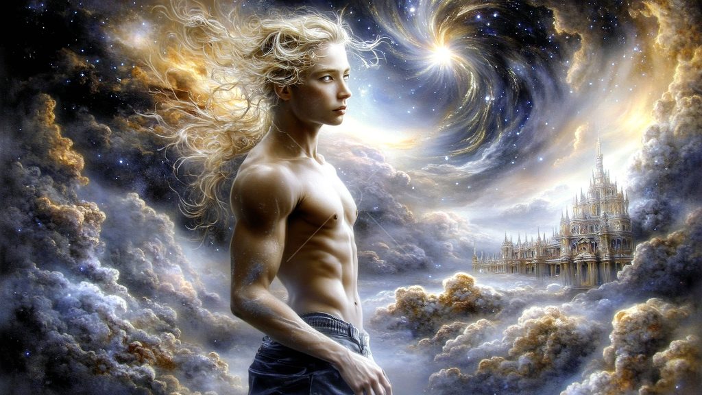 Spirits in the City of Gold - AI Art