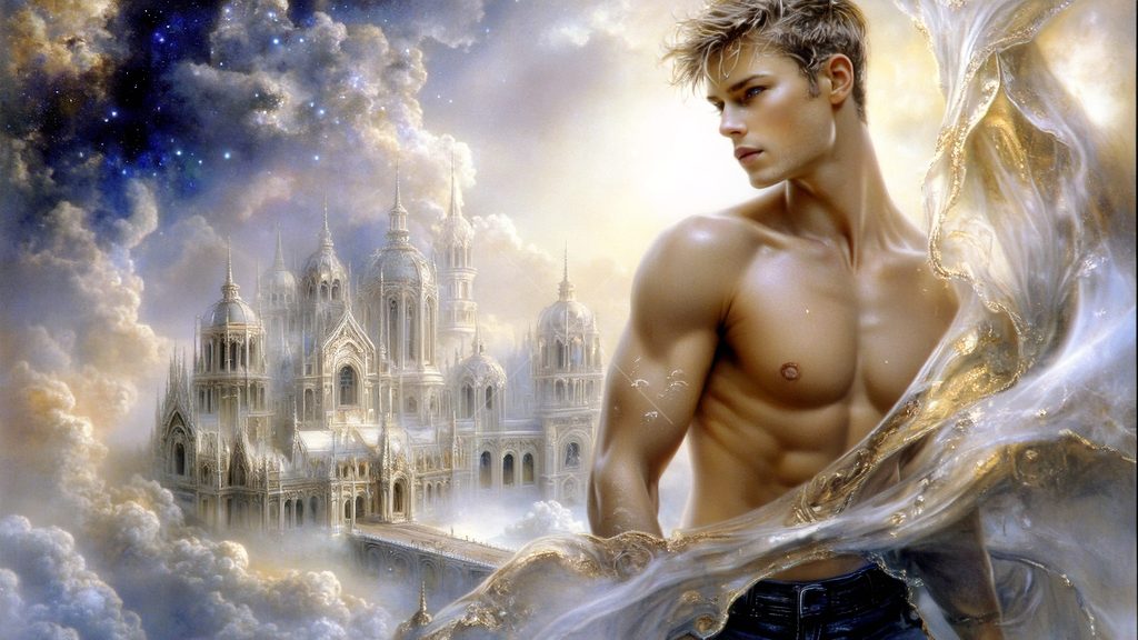 Spirits in the City of Gold - AI Art