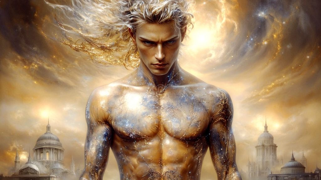 Spirits in the City of Gold - AI Art
