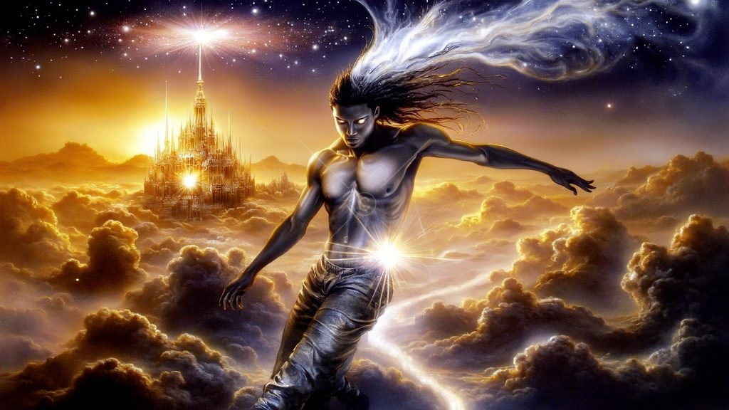 Spirits in the City of Gold - AI Art