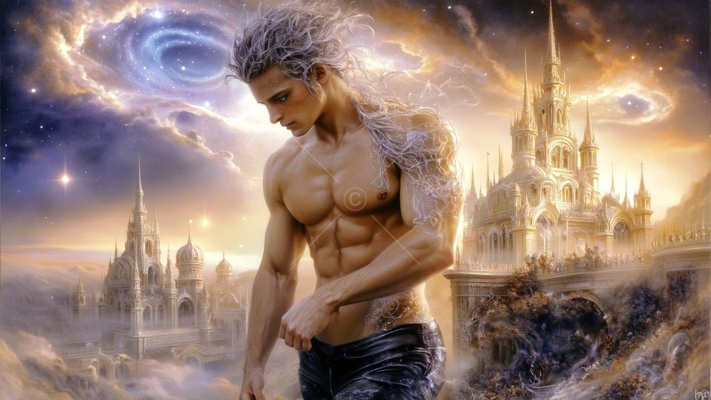 Spirits in the City of Gold - AI Art