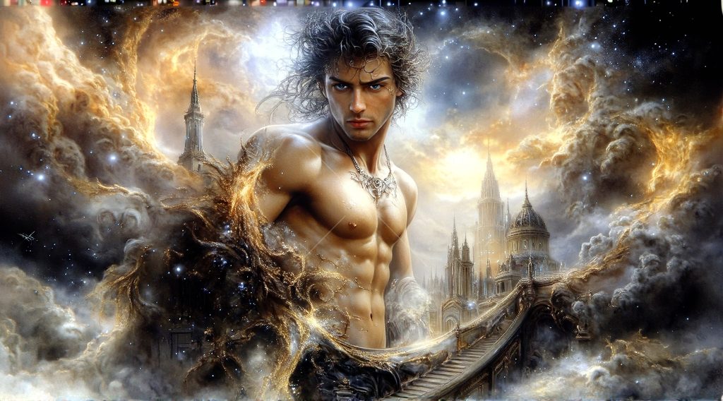 Spirits in the City of Gold - AI Art