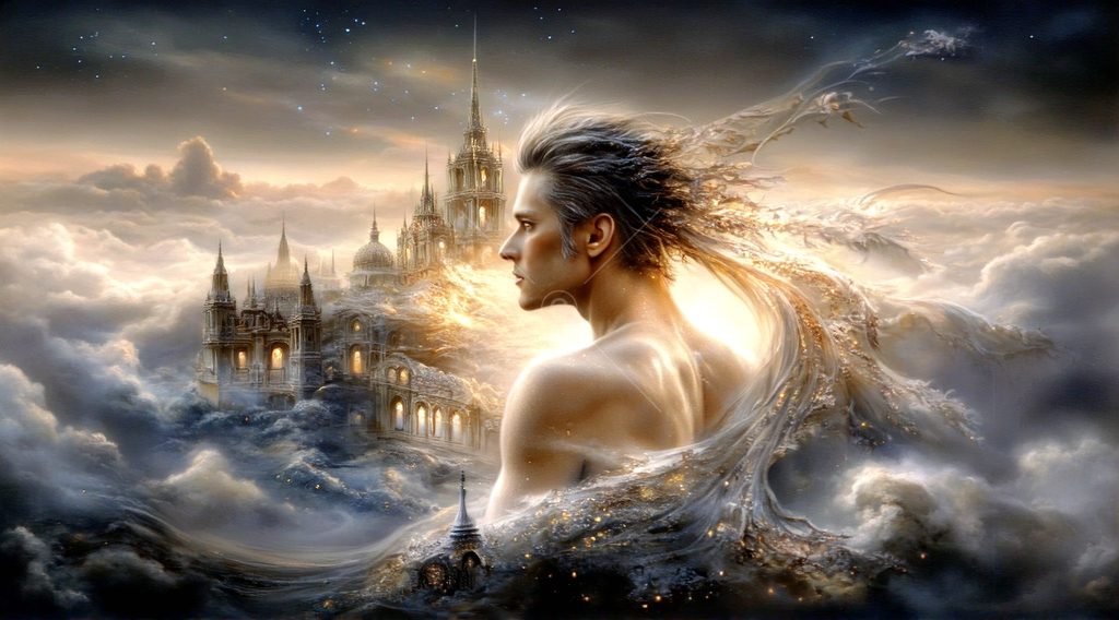 Spirits in the City of Gold - AI Art