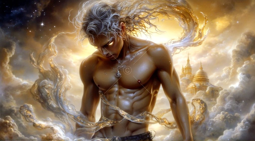 Spirits in the City of Gold - AI Art