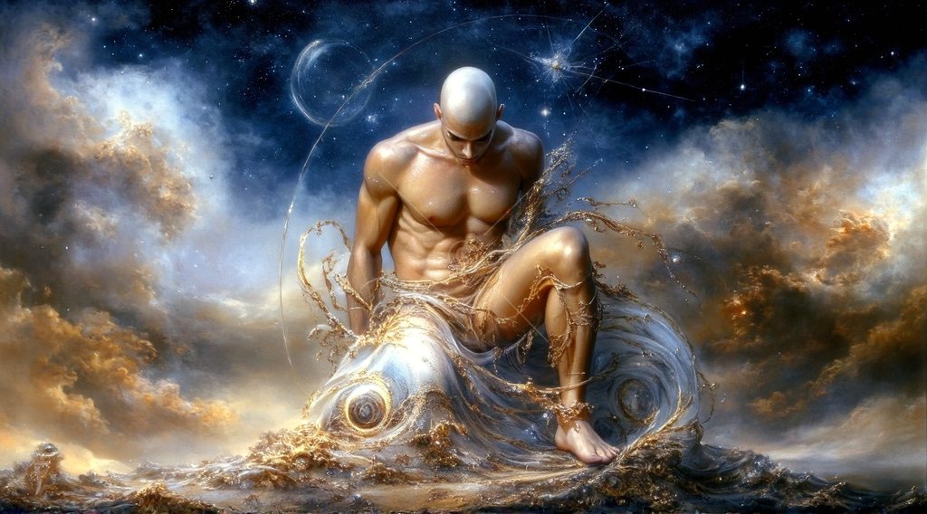 Spirits in the City of Gold - AI Art
