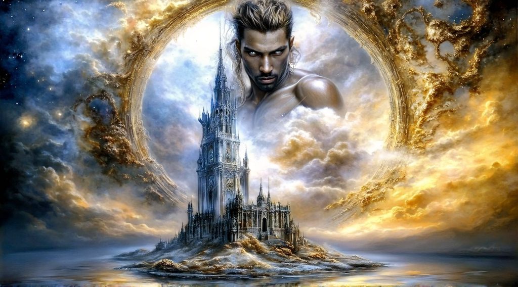 Spirits in the City of Gold - AI Art