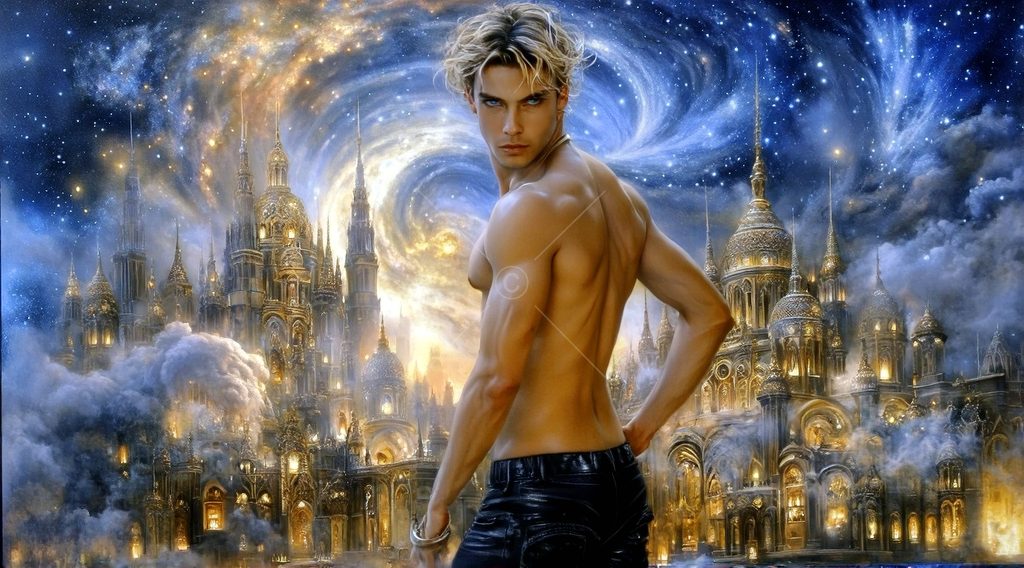 Spirits in the City of Gold - AI Art