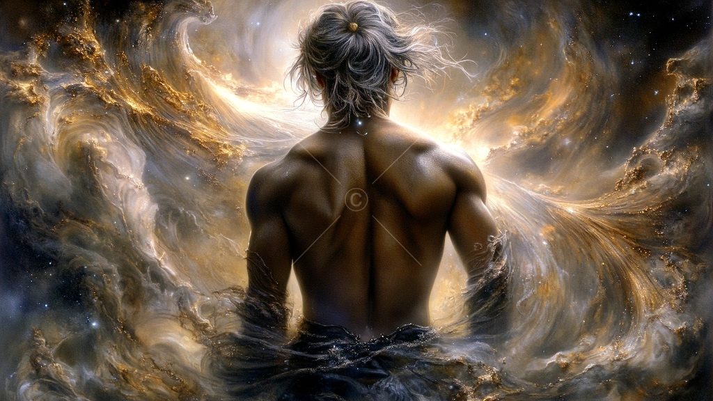 Spirits in the City of Gold - AI Art