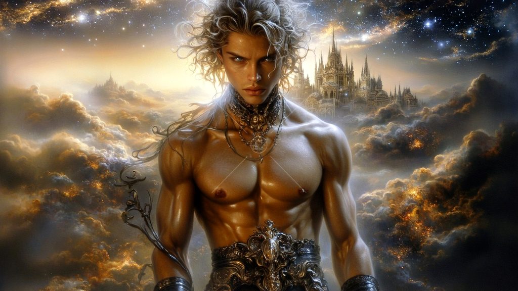 Spirits in the City of Gold - AI Art
