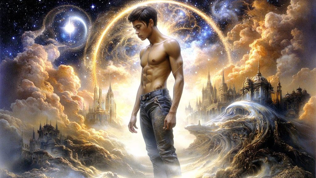Spirits in the City of Gold - AI Art