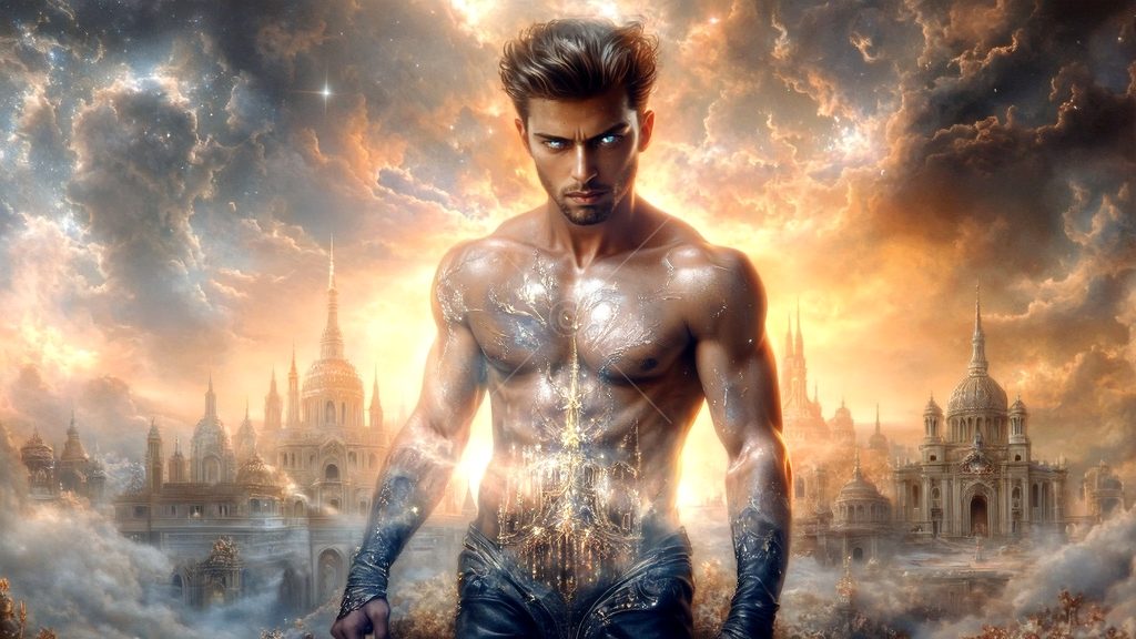 Spirits in the City of Gold - AI Art