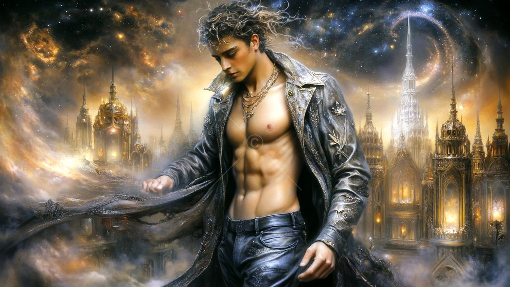 Spirits in the City of Gold - AI Art