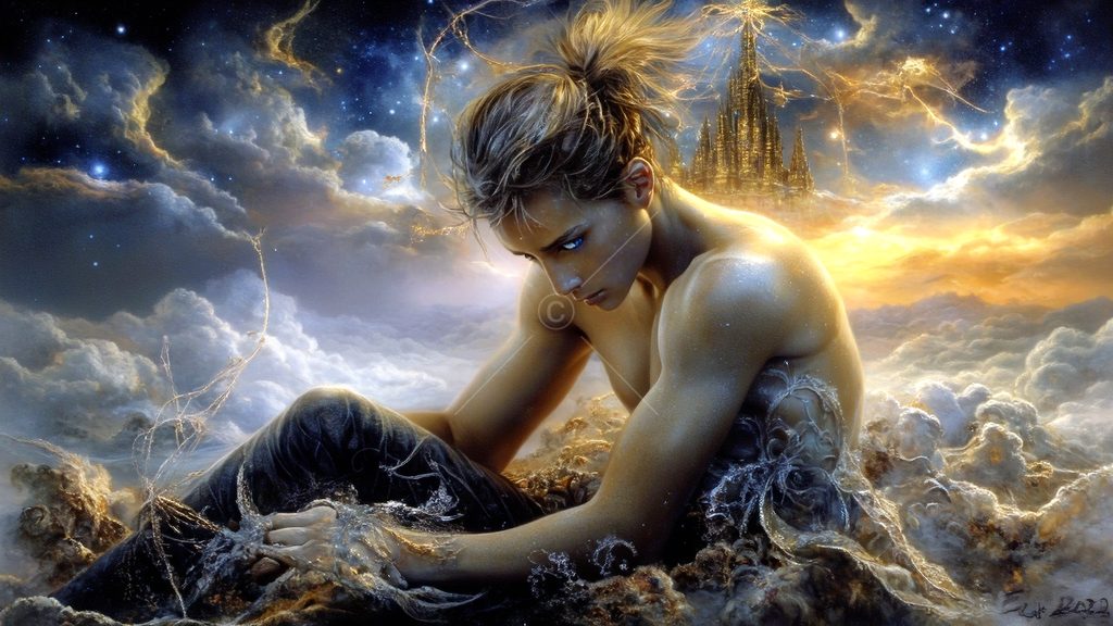 Spirits in the City of Gold - AI Art