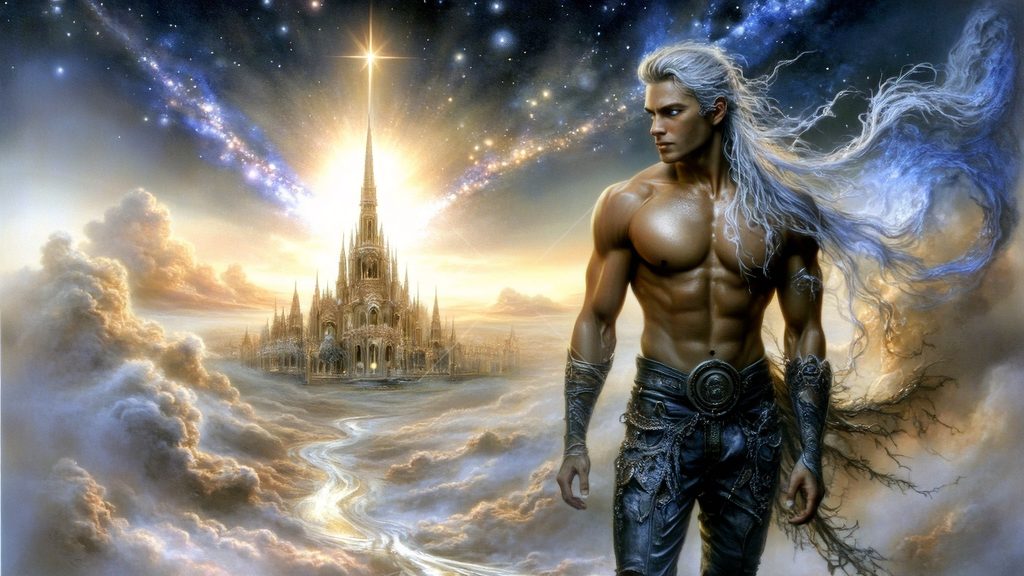 Spirits in the City of Gold - AI Art