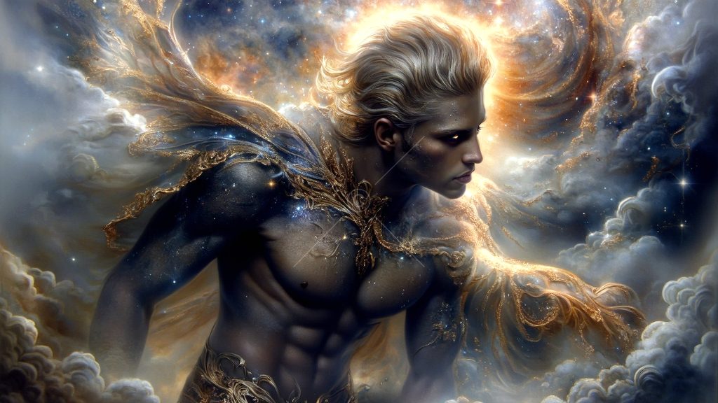 Spirits in the City of Gold - AI Art