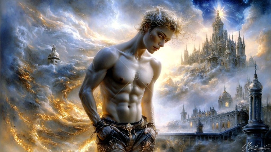 Spirits in the City of Gold - AI Art