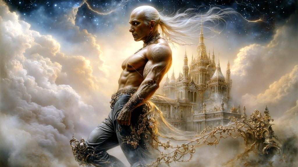 Spirits in the City of Gold - AI Art