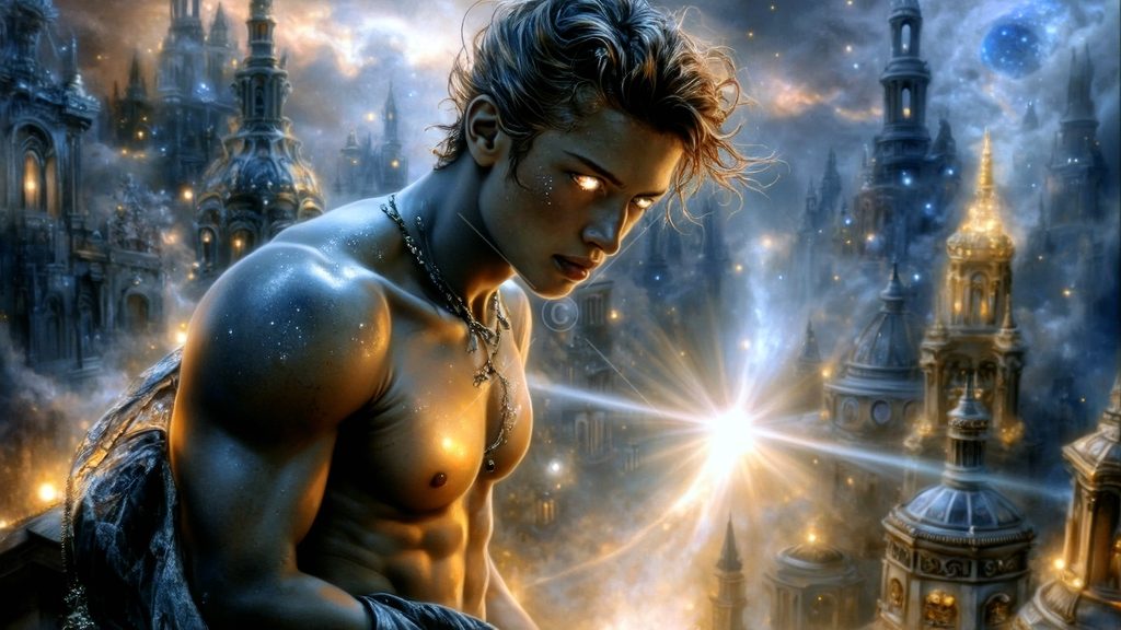 Spirits in the City of Gold - AI Art